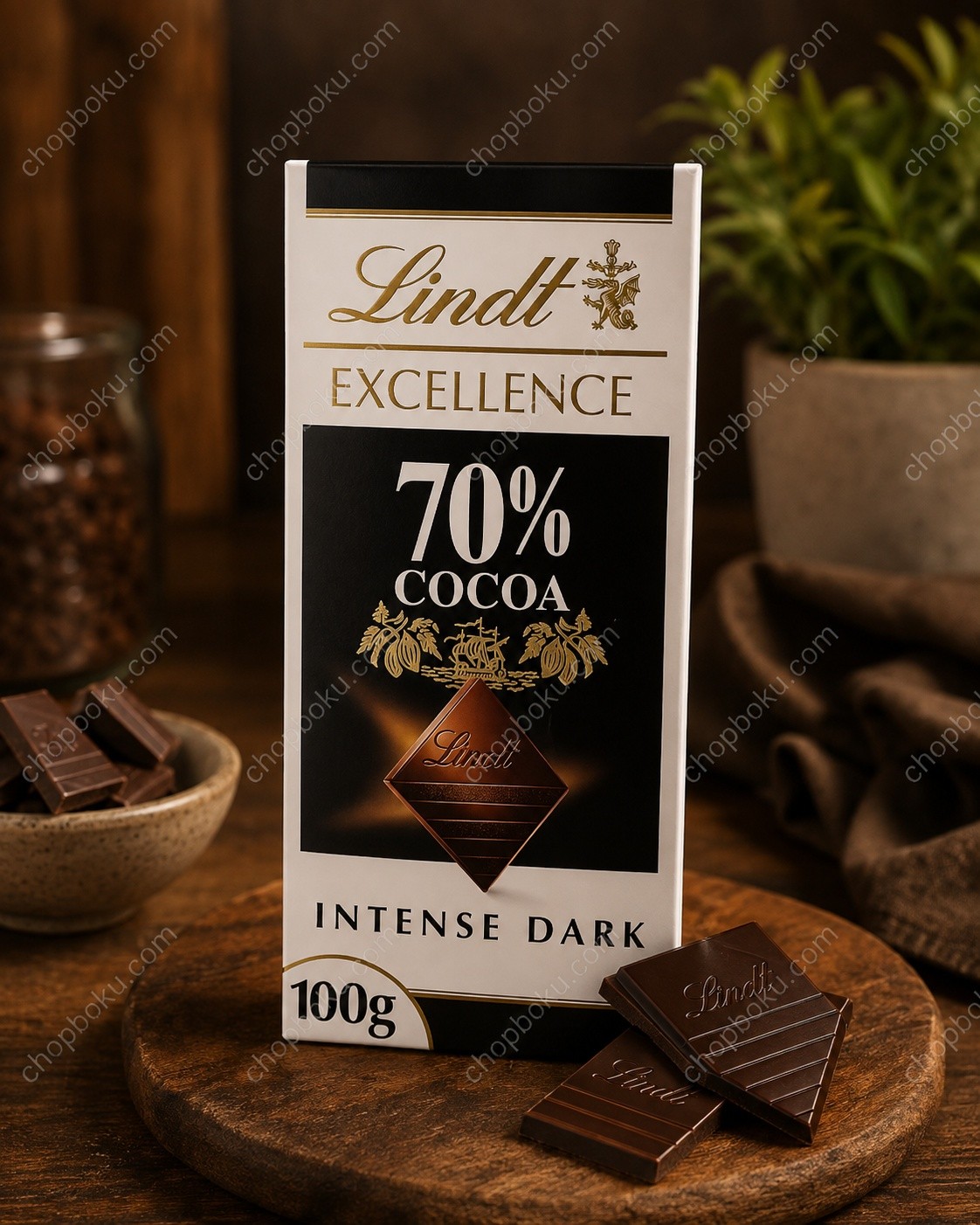 Lindt Excellence Dark Chocolate Bar 70% Cocoa 100g