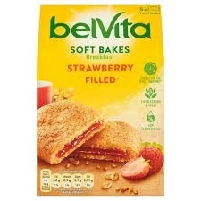 Belvita Soft Fill Strawberry Breakfast Biscuits – Wholegrain Biscuits with Creamy Strawberry Filling | Buy in Lagos, Abuja & Nigeria