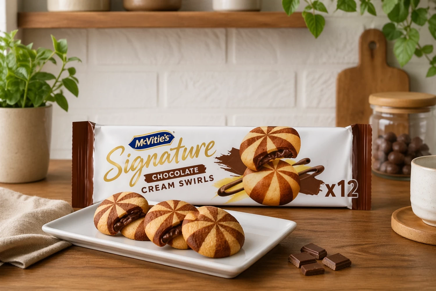 McVitie’s Signature Chocolate Cream Swirls Biscuits – Luxury Chocolate Cream Filled Biscuits | Buy in Lagos, Abuja & Nigeria
