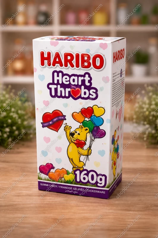 HARIBO Heart Throbs Gift Box 160g – Heart-Shaped Gummy Candy Gift in Lagos Nigeria