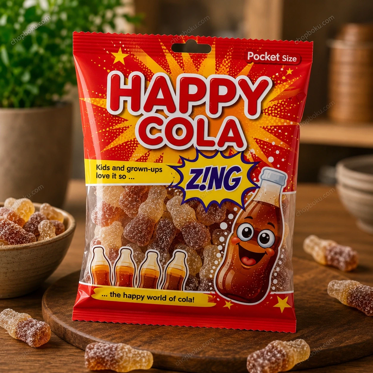 Haribo Happy Cola Zing 160g – Fizzy Cola Flavour Gummy Sweets in Lagos Nigeria