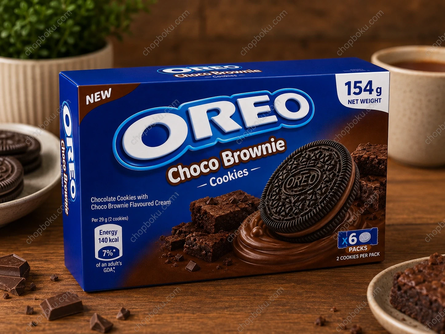 OREO Choco Brownie Cookies 154g – Chocolate Brownie Flavoured Sandwich Biscuits in Lagos Nigeria