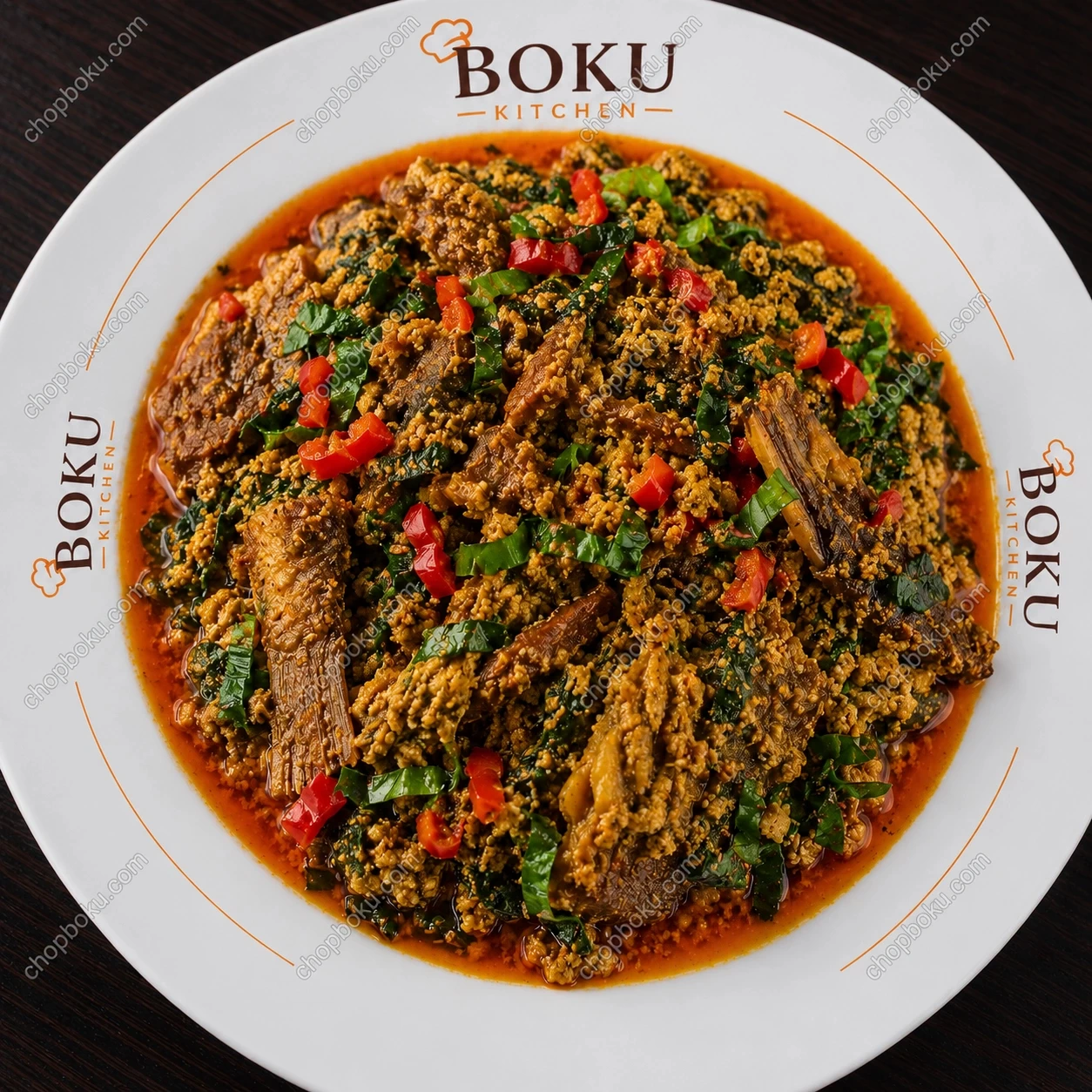 Egusi Soup with Eja Kika (Smoked Fish) 4 Litres – Authentic Nigerian Egusi Soup in Lagos