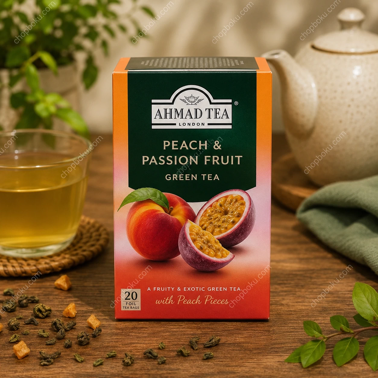 Ahmad Tea Peach & Passion Fruit Black Tea 20 Tea Bags (40g)