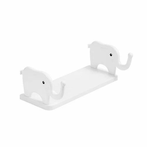 Adhesive wall mounted elephant shelf