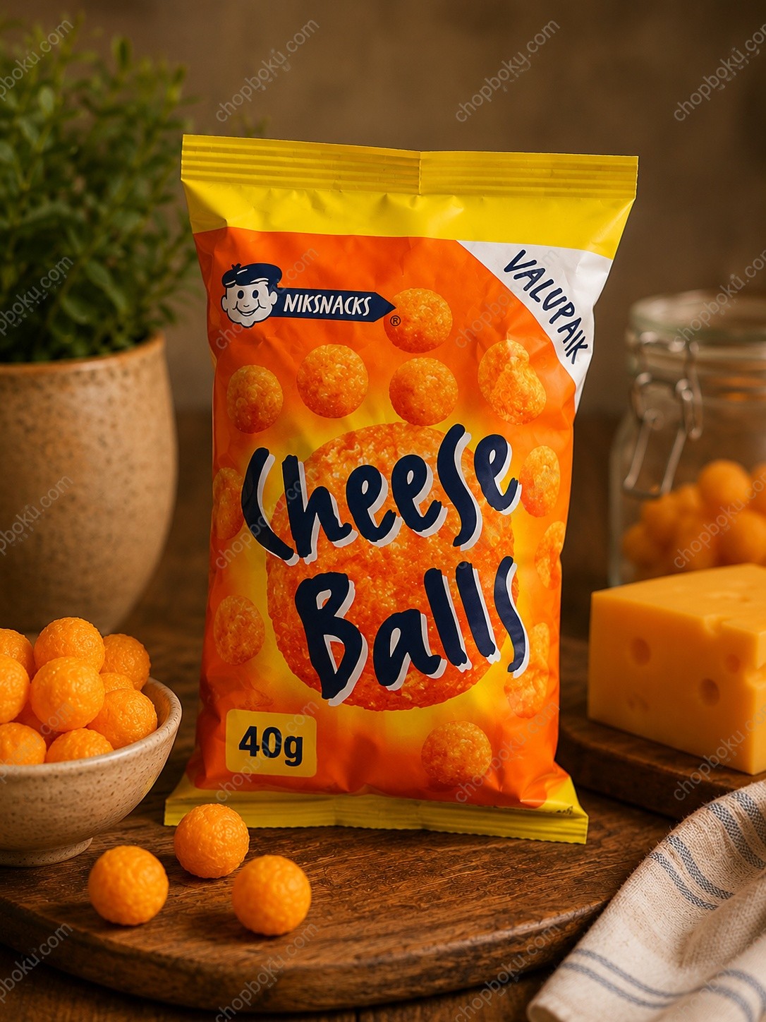 Original Niksnacks Cheese Balls 40g