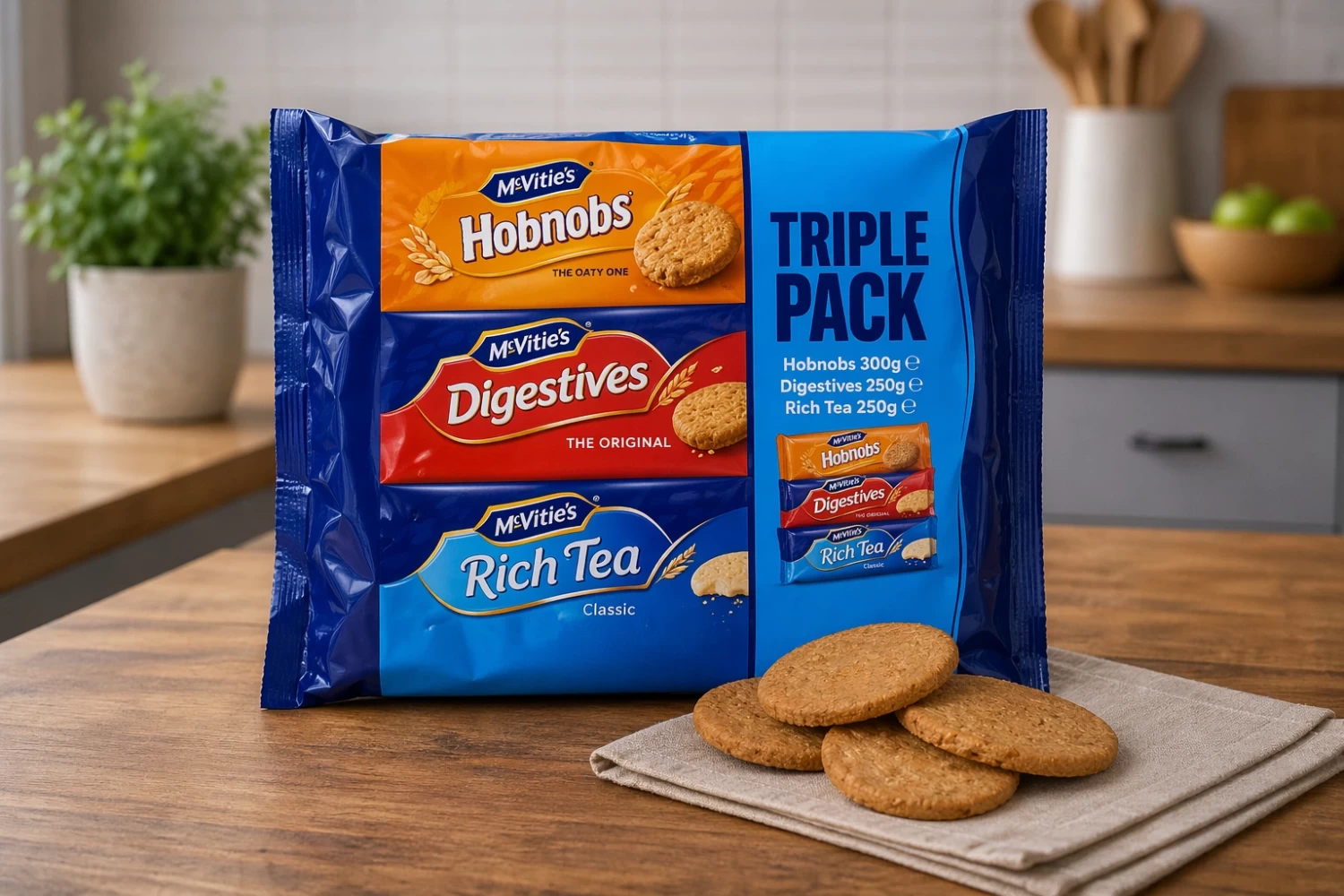 McVitie’s Triple Pack Biscuits – Assorted Digestive & Cream Biscuits Value Pack | Buy in Lagos, Abuja & Nigeria