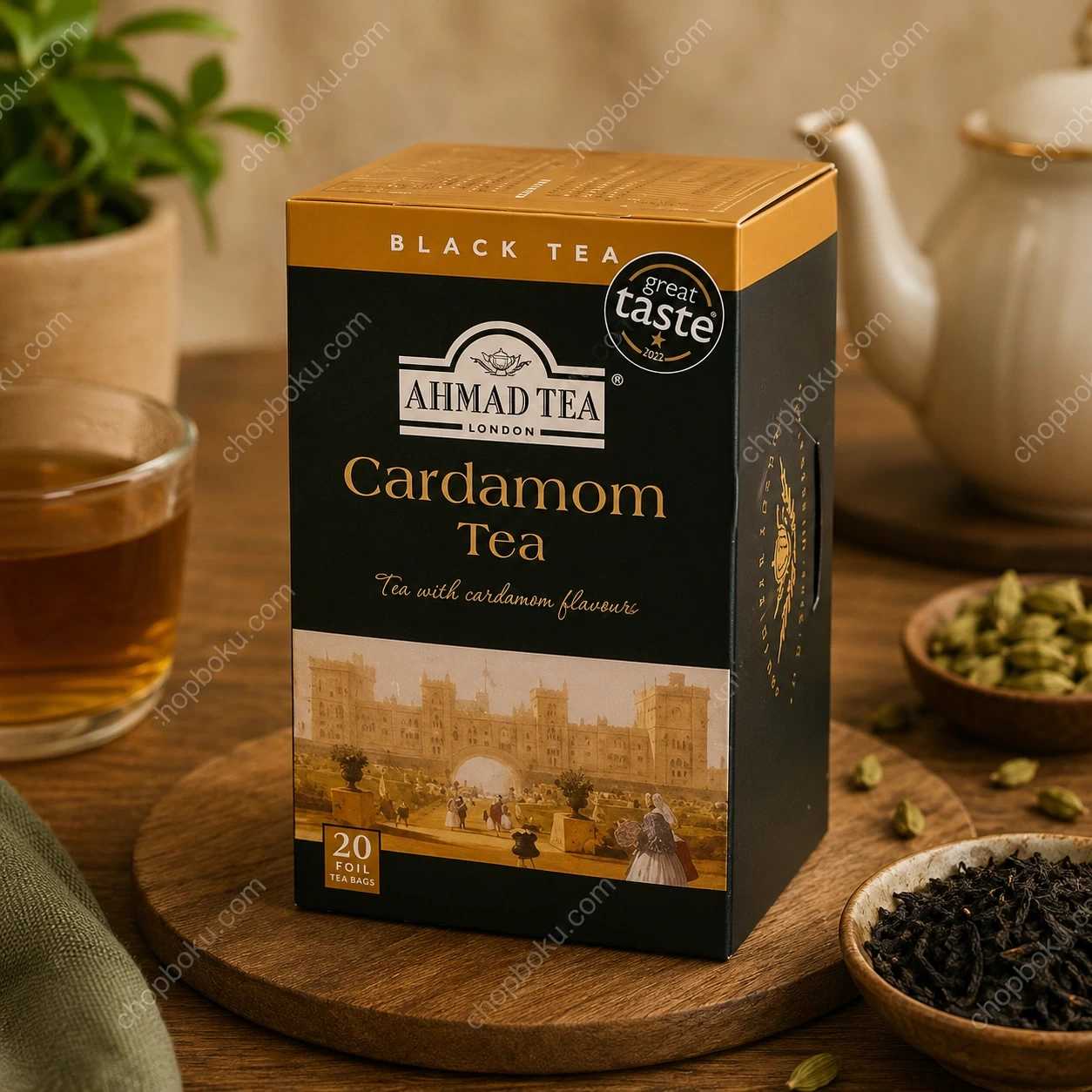 Ahmad Tea Cardamom Flavoured Black Tea 20 Tea Bags (40g)