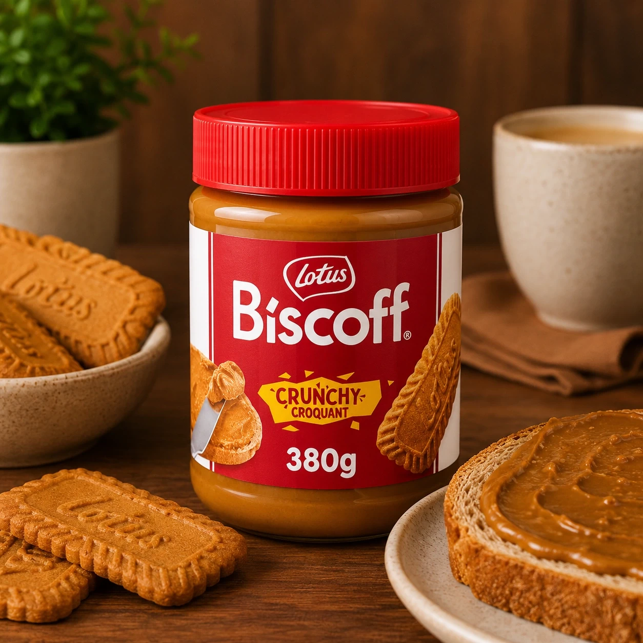 Lotus Biscoff Crunchy Spread 380g – Caramelized Biscuit Spread in Lagos Nigeria