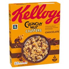 KELLOGGS CRUNCHY NUT CLUSTERS CHOCOLATE