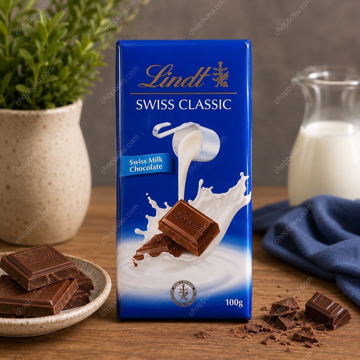 Lindt Swiss Classic Swiss Milk Chocolate Bar 100g