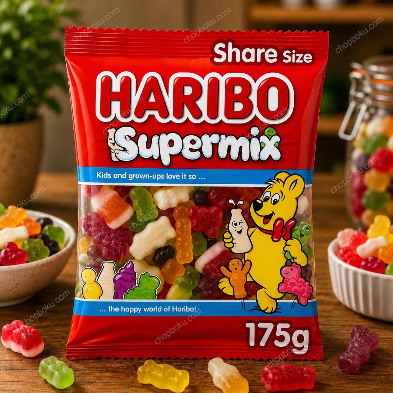 Haribo Super Mix Fruit, Milk & Sweet Foam Gums 175g – Assorted Gummy Sweets in Lagos Nigeria