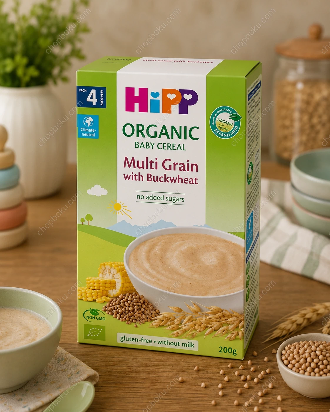 HiPP Organic Multi-Grain with Buckwheat Baby Cereal 200g