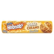 McVitie’s Hobnobs Cream Vanilla Biscuits 254g – Crunchy Oaty Sandwich Biscuits with Vanilla Cream | Buy in Lagos, Abuja & Nigeria